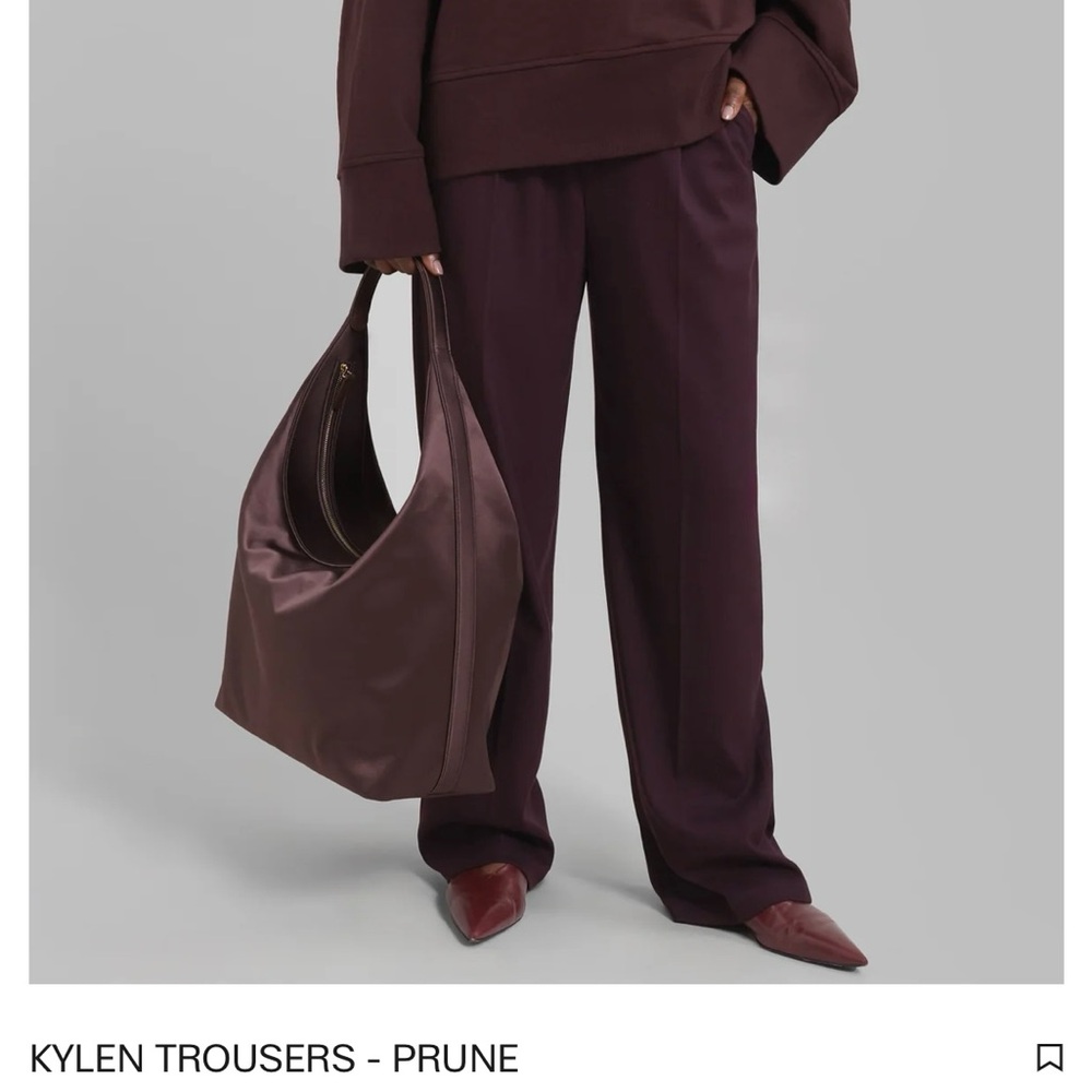 The Frankie Shop Kylen Trousers, Prune, Size S